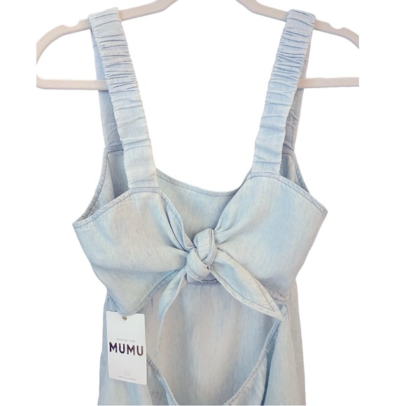 NWT Show Your MUMU. Tana Babydoll Dress in Shore Chambray. Size Large - Picture 4 of 15